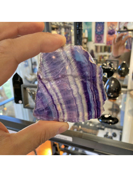 Plaque de Fluorite Multicolore - 90 Grammes