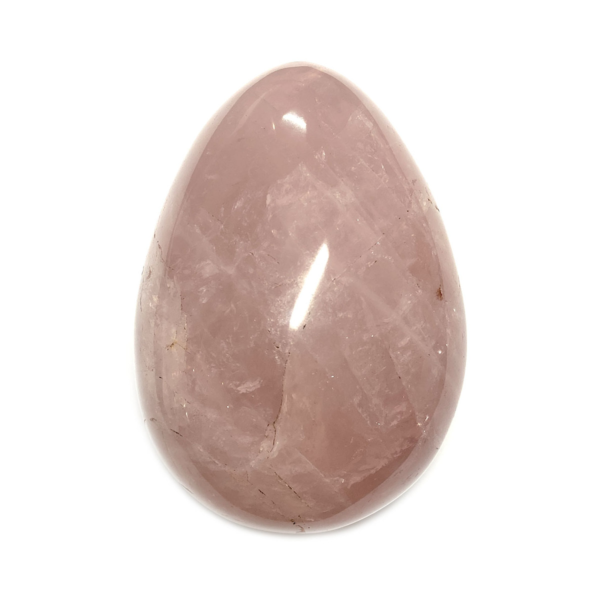 Oeuf en Quartz Rose - 74 mm