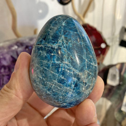 Oeuf en Apatite Bleue - 274 Grammes