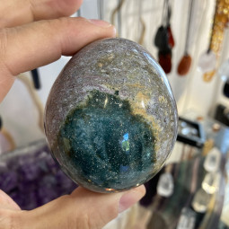 Oeuf en Jaspe Orbiculaire - 274 Grammes