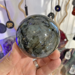 Sphère en Labradorite de 68 mm de Diamètre