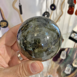 Sphère en Labradorite de 68 mm de Diamètre