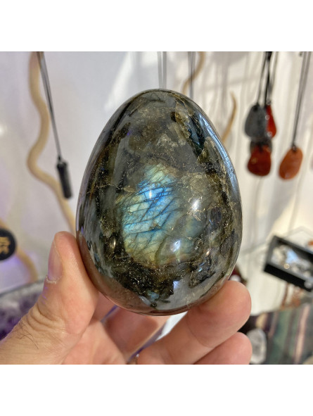 Oeuf en Labradorite - 388 Grammes