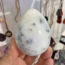 Oeuf en Agate Dendrite - 287 Grammes