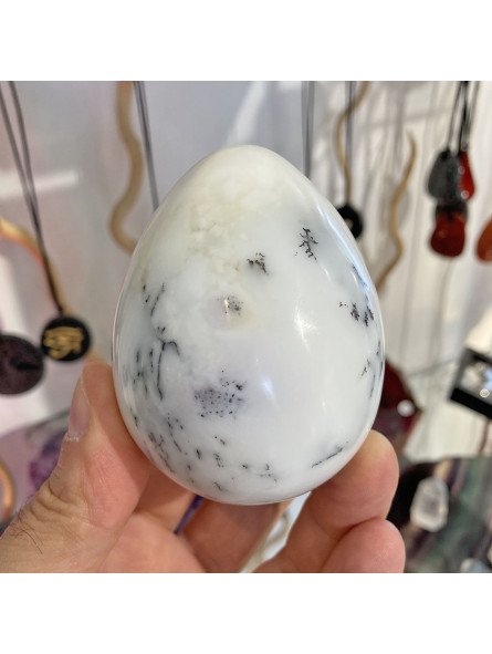 Oeuf en Agate Dendrite - 287 Grammes