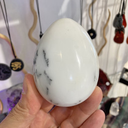 Oeuf en Agate Dendrite - 287 Grammes