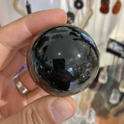 Sphère en Obsidienne Argentée - 5 cm