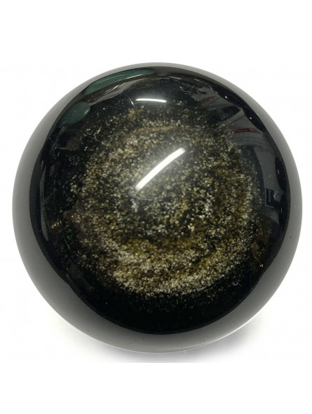 Sphère en Obsidienne Dorée - 52 mm