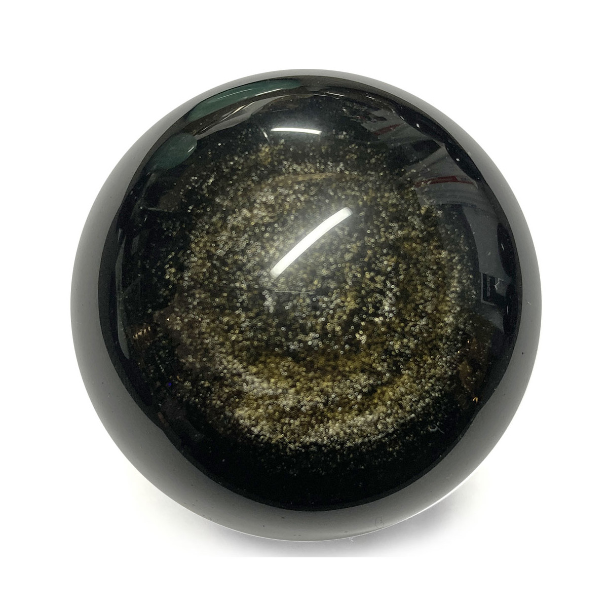 Sphère en Obsidienne Dorée - 52 mm