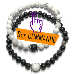 Bracelets Boules Couple en...