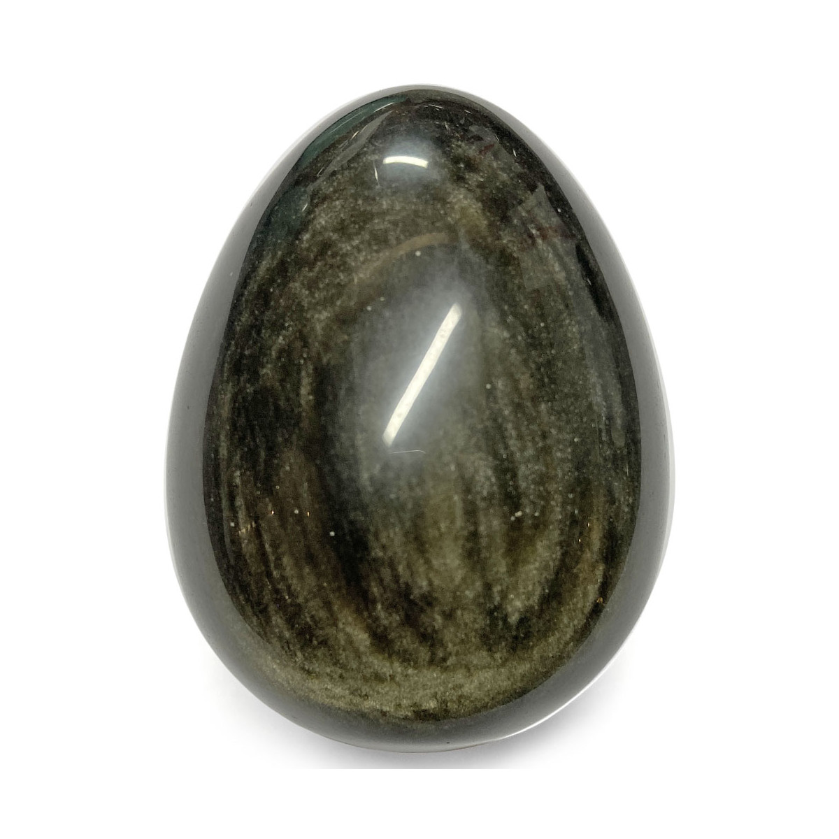 Oeuf en Obsidienne Dorée - 6 cm