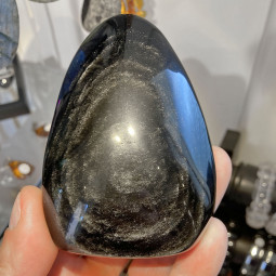 Forme libre en Obsidienne Argentée - 250 Grammes