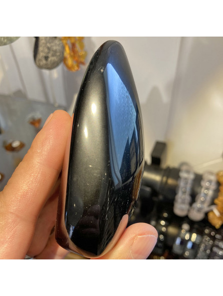 Forme libre en Obsidienne Argentée - 250 Grammes