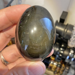 Oeuf en Obsidienne Oeil Céleste - 55 mm