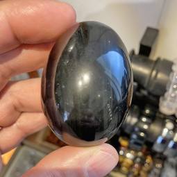 Oeuf en Obsidienne Oeil Céleste - 55 mm
