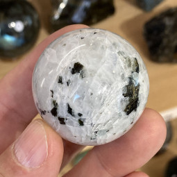 Sphère en Pierre de Lune Blanche 40 mm