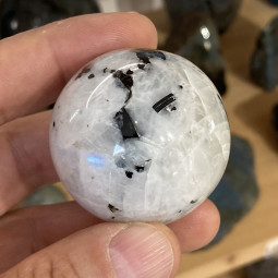 Sphère en Pierre de Lune Blanche 45 mm