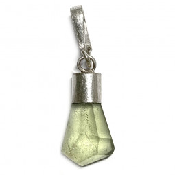 Pendentif en Péridot & Argent - 17 mm