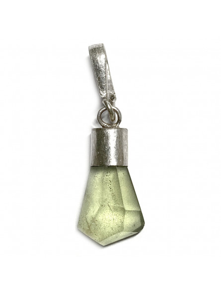 Pendentif en Péridot & Argent - 17 mm