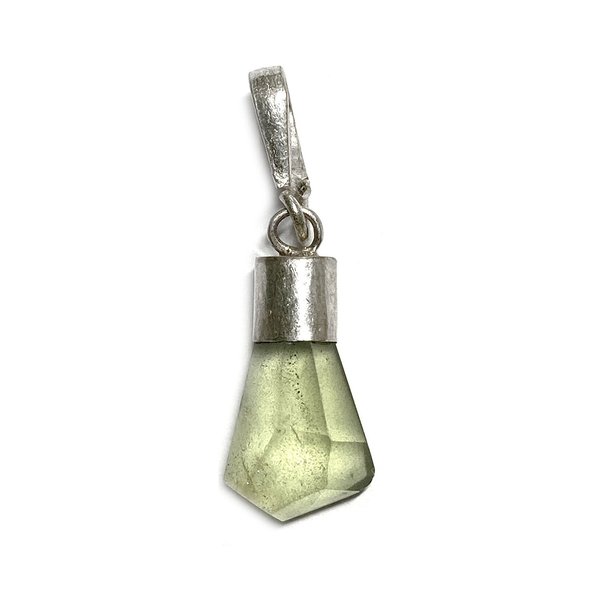 Pendentif en Péridot & Argent - 17 mm