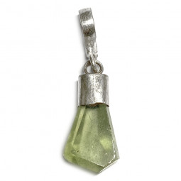 Pendentif en Péridot & Argent - 17 mm