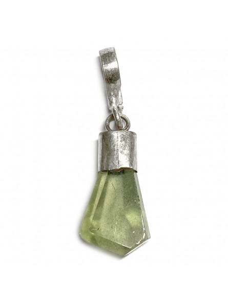 Pendentif en Péridot & Argent - 17 mm