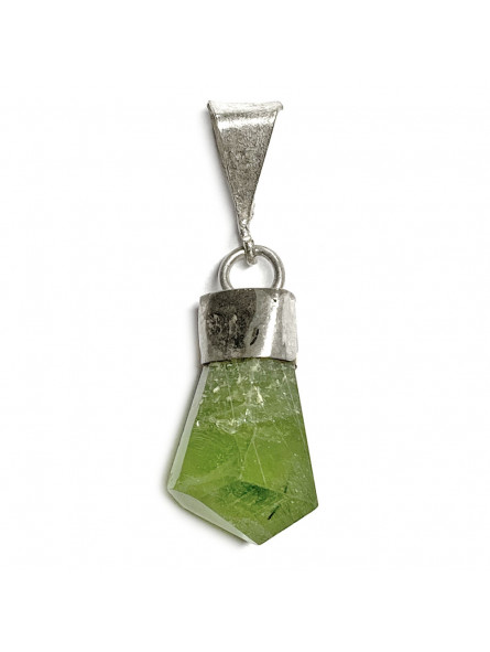 Pendentif en Péridot & Argent - 16 mm