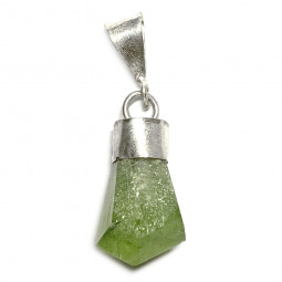 Pendentif en Péridot & Argent - 16 mm