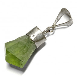 Pendentif en Péridot & Argent - 16 mm