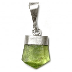 Pendentif en Péridot & Argent - 13 mm