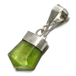 Pendentif en Péridot & Argent - 13 mm