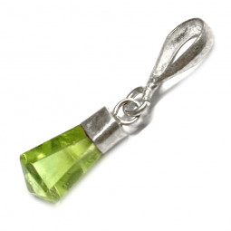 Pendentif en Péridot & Argent - 12 mm