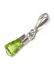 Pendentif en Péridot & Argent - 12 mm