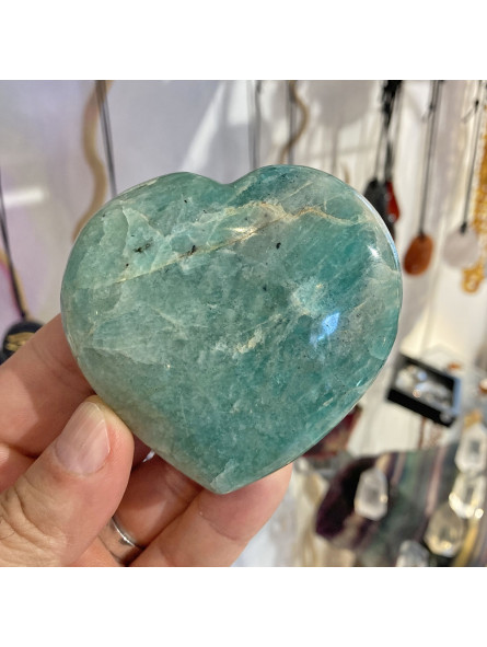 Coeur en Amazonite - 200 grammes