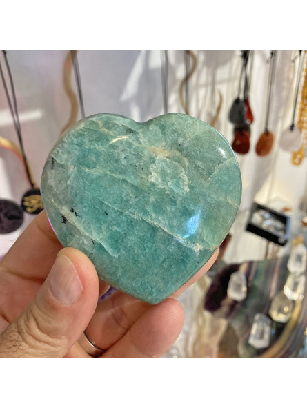 Coeur en Amazonite - 200 grammes