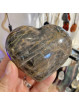 Coeur en Pierre de Lune Noire 272 grammes