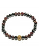 Bracelet Création Boules d'Hématite & et Boules de Grenat