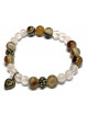 Bracelet Boules en Quartz Rose & Agate de Botswana