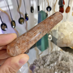 Bâton de massage en Pierre de Soleil - 74 Grammes