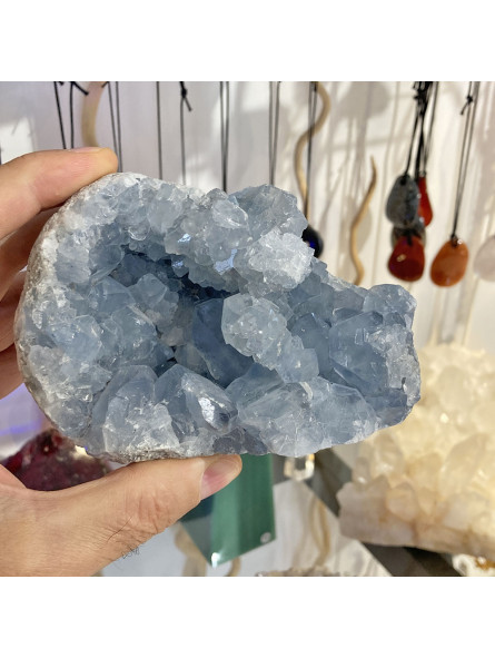 Mini Géode de Célestine - 1040 Grammes