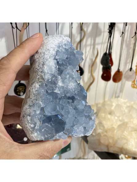 Mini Géode de Célestine - 850 Grammes