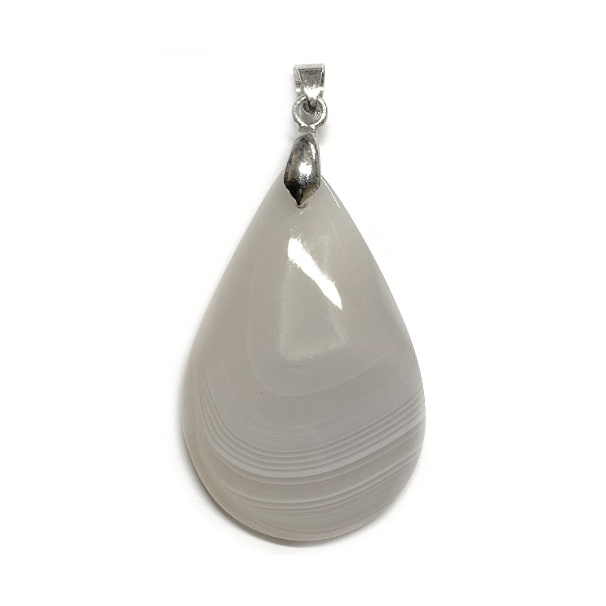 Pendentif Cabochon en Agate - Forme Goutte