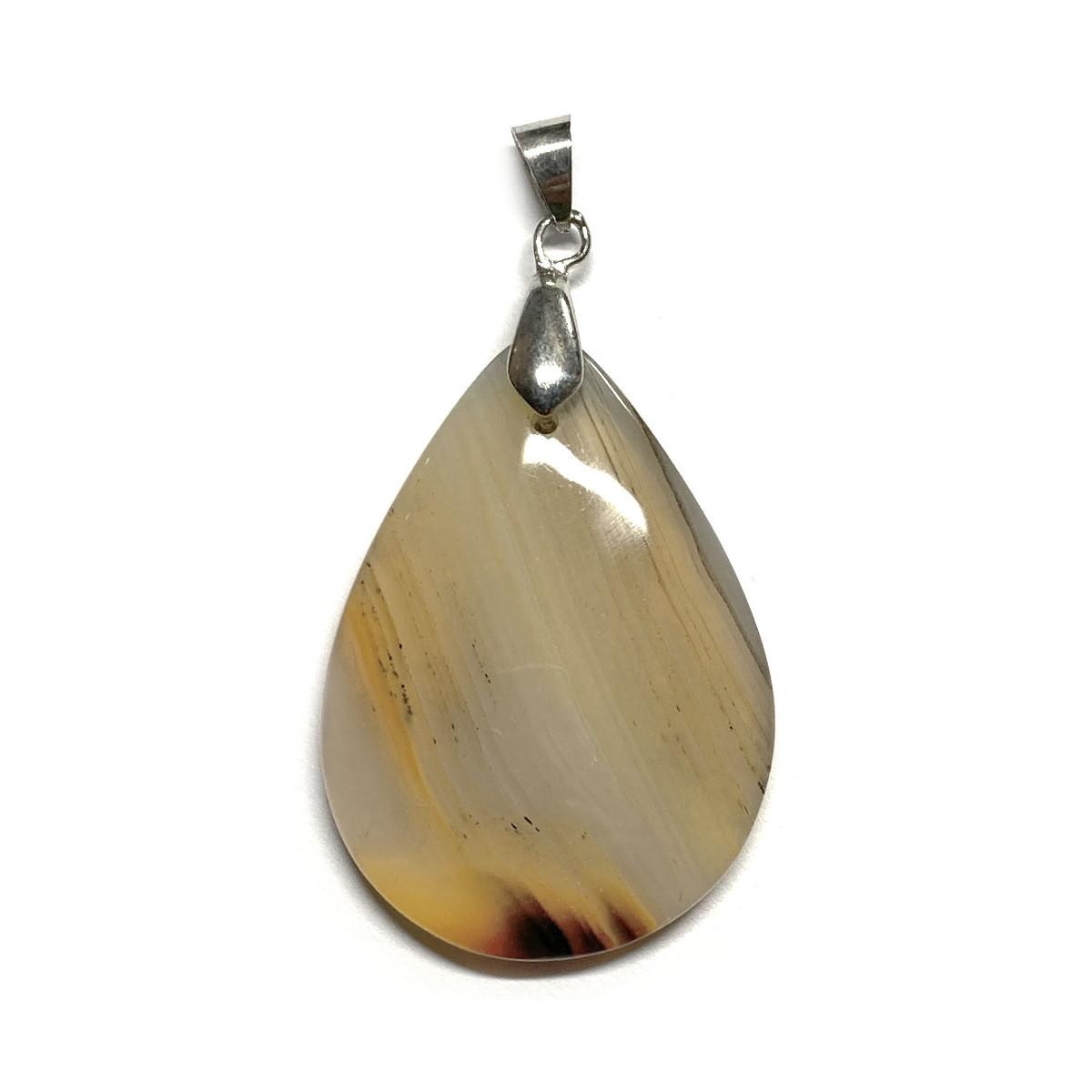 Pendentif Goutte en Pierre d'Agate