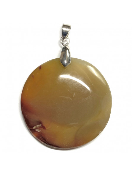 Pendentif en Cornaline - Cabochon Rond