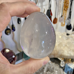 Oeuf en Cristal de Roche Girasol - 7 cm