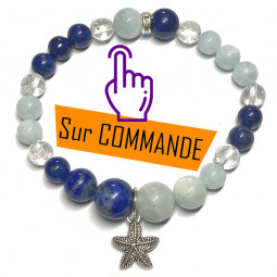 Bracelet Boules en Lapis...