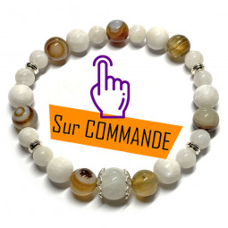 Bracelet Boules en Pierre...