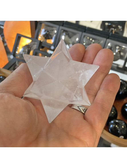 Étoile Sirius en Cristal de Roche - 180 Grammes