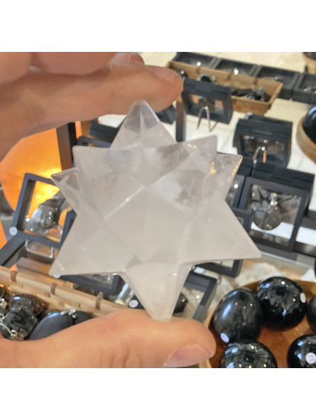Étoile Sirius en Cristal de Roche - 180 Grammes