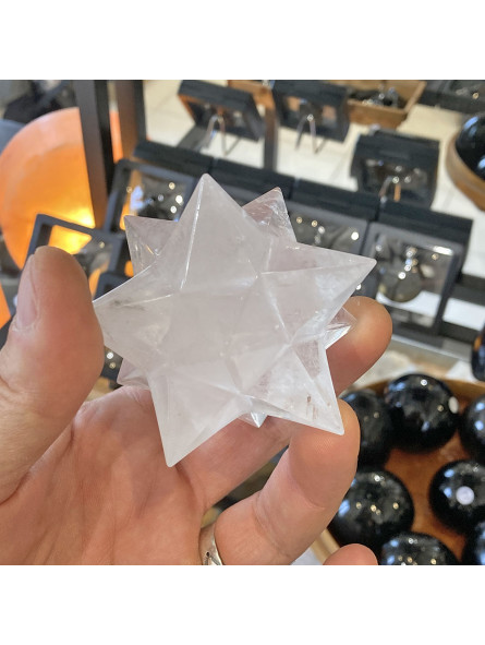 Étoile Sirius en Cristal de Roche - 180 Grammes